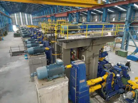استندهای خط نورد فولاد خیام سپهر نیشابور